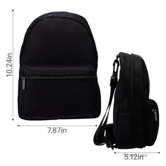 Small Nylon Backpack Purse with Adjustable Strap for Women